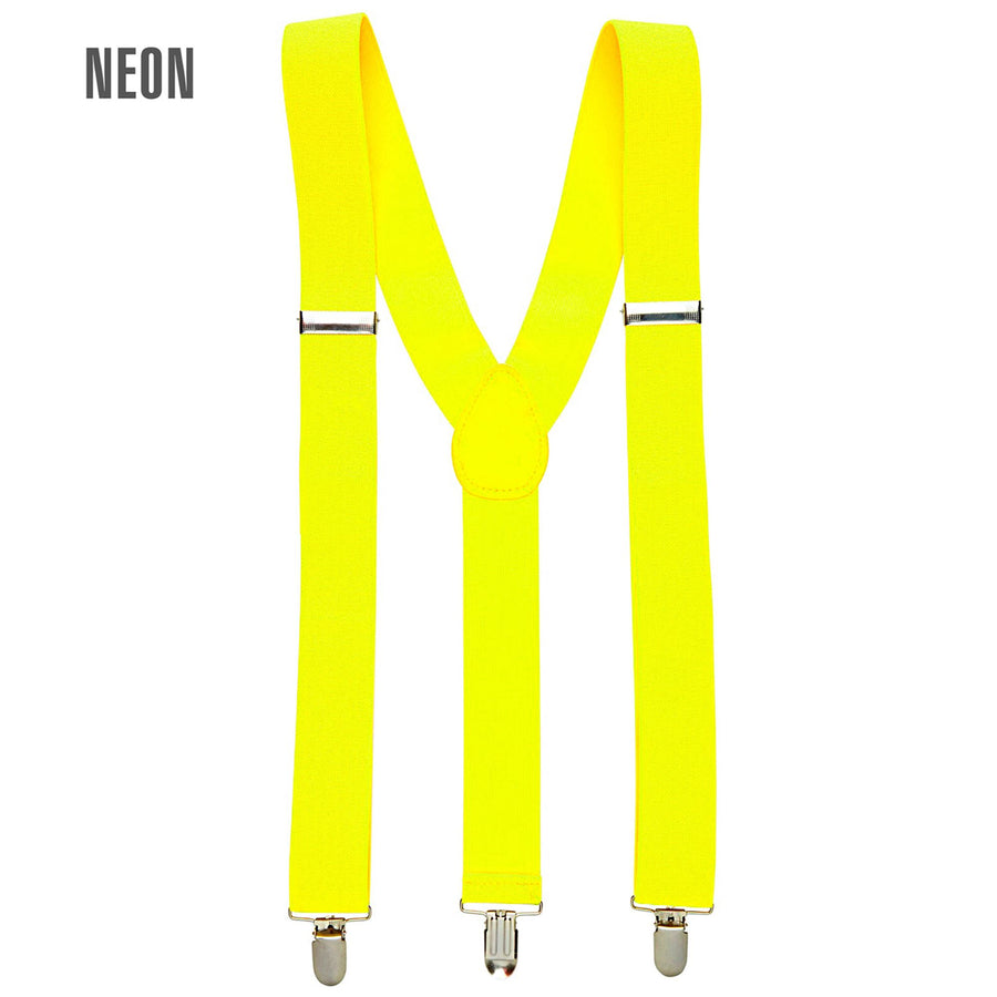 "NEON GELBE HOSENTRÄGER" – Vorderansicht