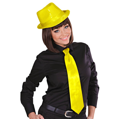 "NEON GELBE KRAWATTE" aus Satin – Ansicht 3