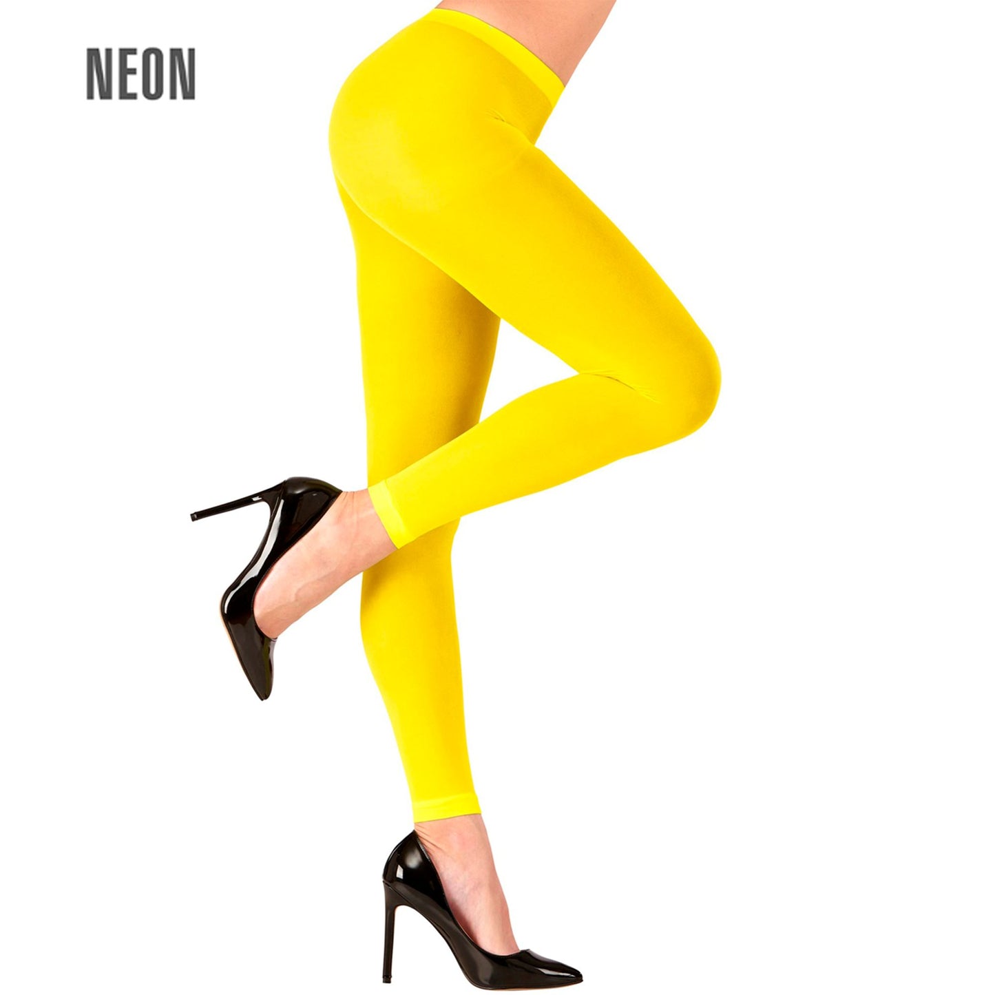 "NEON GELBE LEGGINGS" 70 DEN – Vorderansicht