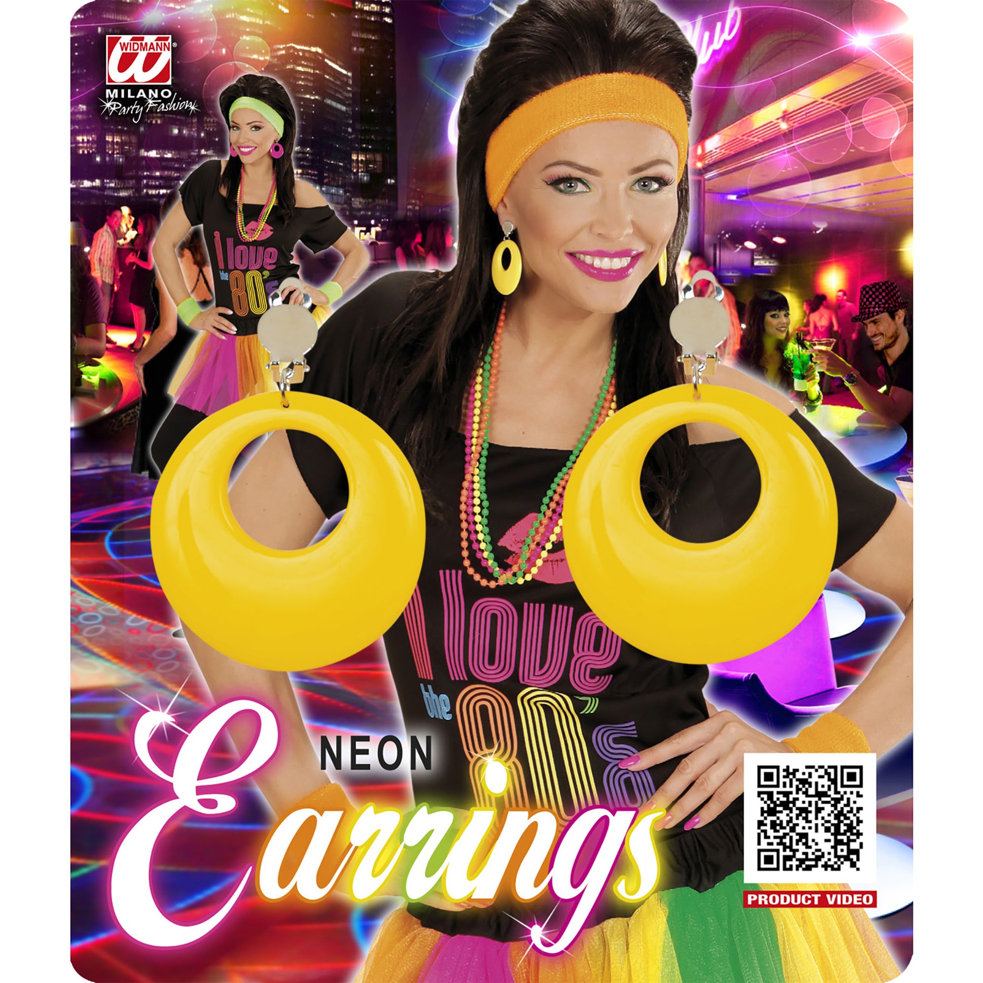 "NEON GELBE OHRRINGE" – Ansicht 3