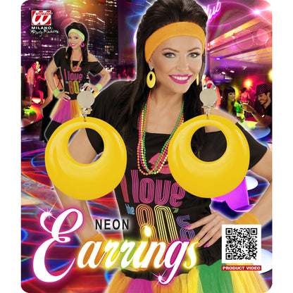 "NEON GELBE OHRRINGE" – Ansicht 3