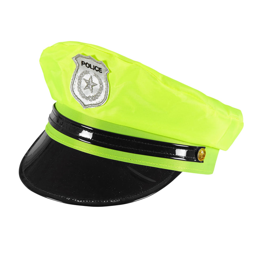 "NEON GELBE POLIZEIMÜTZE" – Vorderansicht