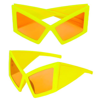 "NEON GELBE RIESENBRILLE" – Detailansicht