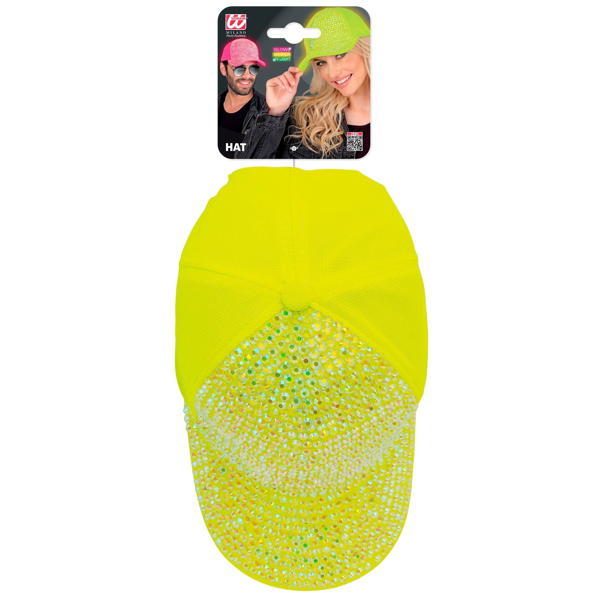 "NEON GELBE STRASS BASECAP" – Ansicht 3