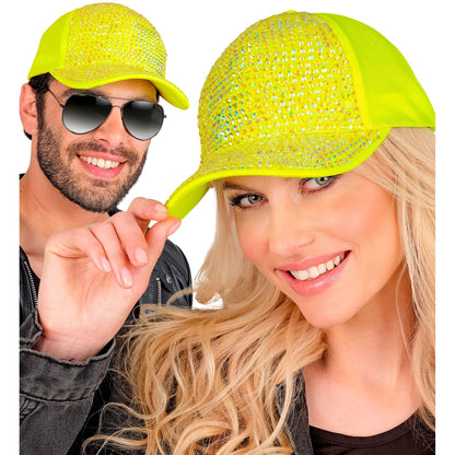 "NEON GELBE STRASS BASECAP" – Ansicht 4