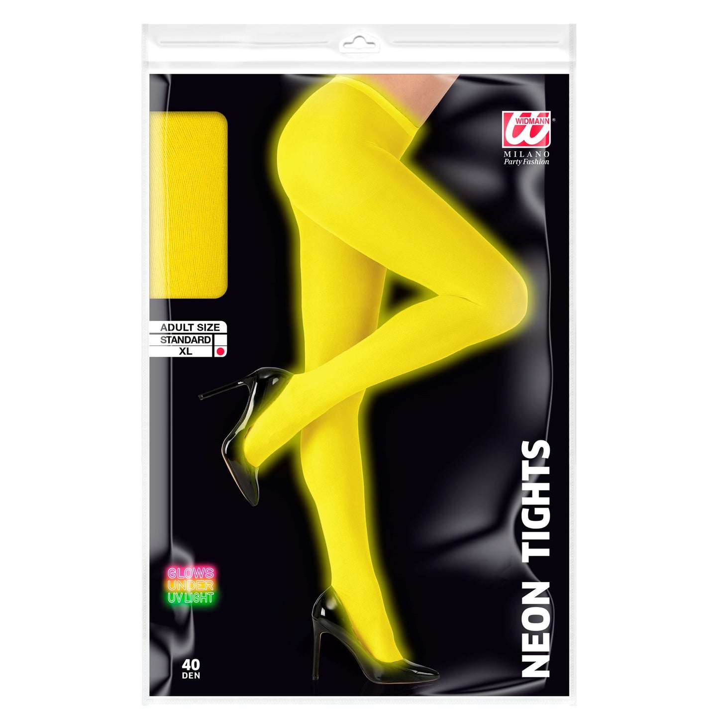 "NEON GELBE STRUMPFHOSE" 40 DEN – Ansicht 3