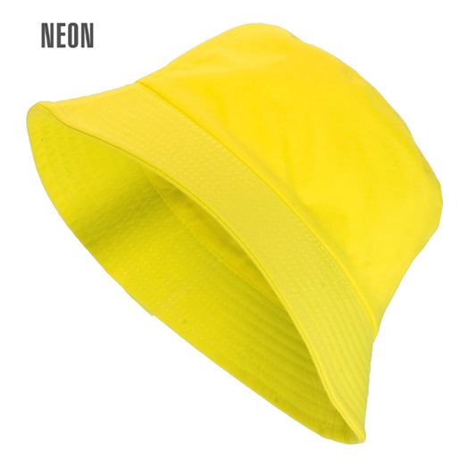 "NEON GELBER ANGLERHUT" – Vorderansicht