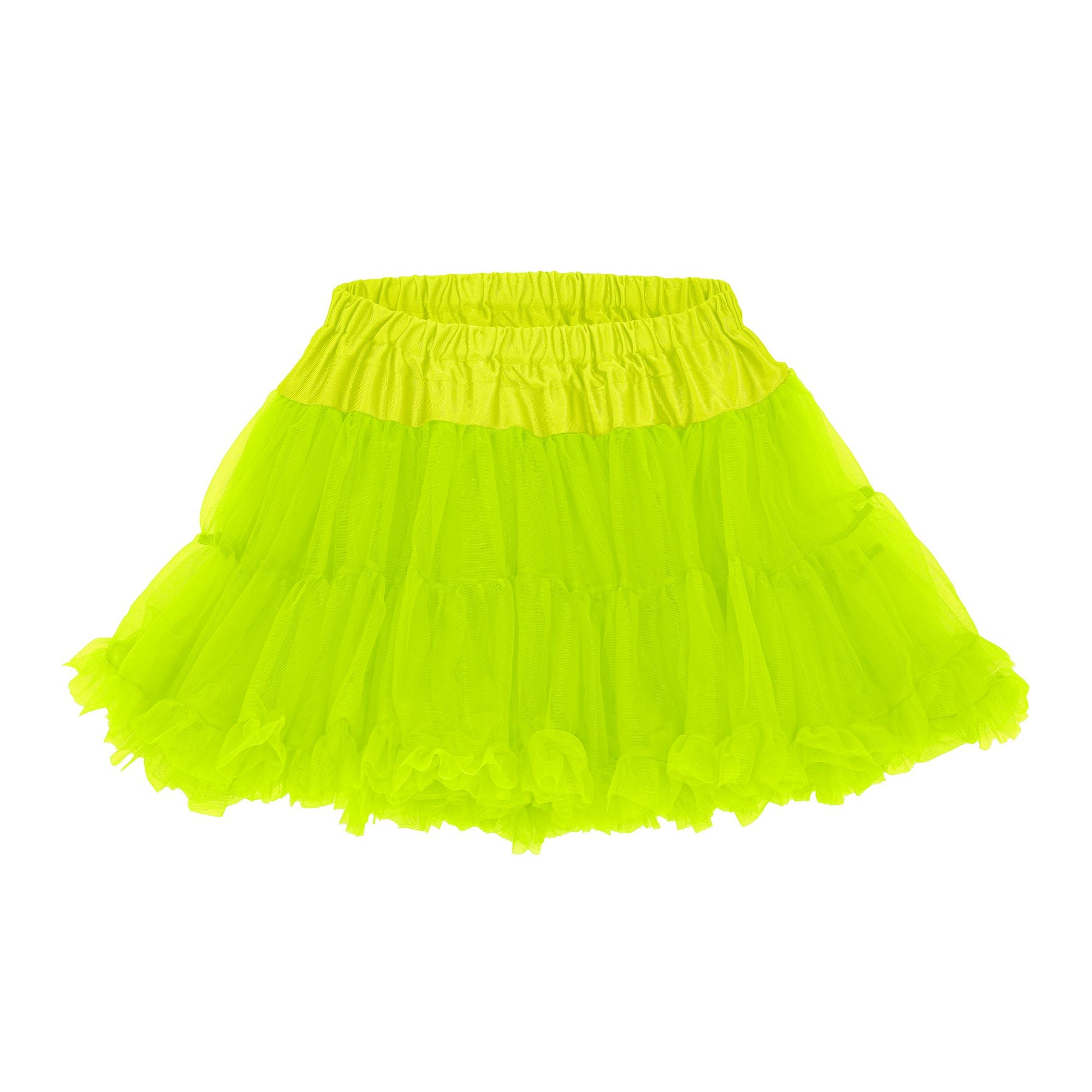 "NEON GELBER TUTU PETTICOAT" weicher mehrlagiger Tüll – Ansicht 7