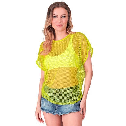 "NEON GELBES NETZSHIRT" – Detailansicht