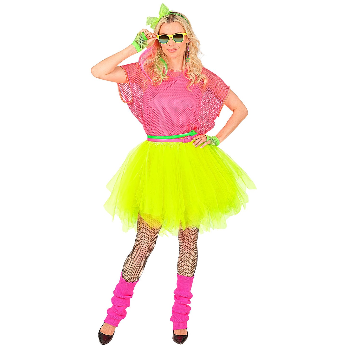 "NEON GELBES TUTU" mit Innentasche für LED-Lichter – Ansicht 4