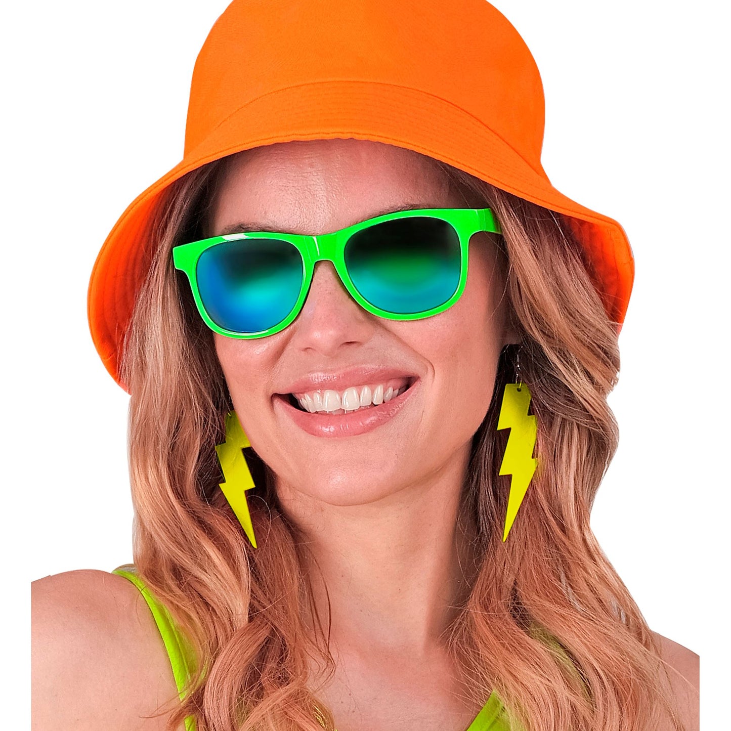 "NEON GRÜNE 80er JAHRE BRILLE MIT GLÄSERN REVO" – Ansicht 5