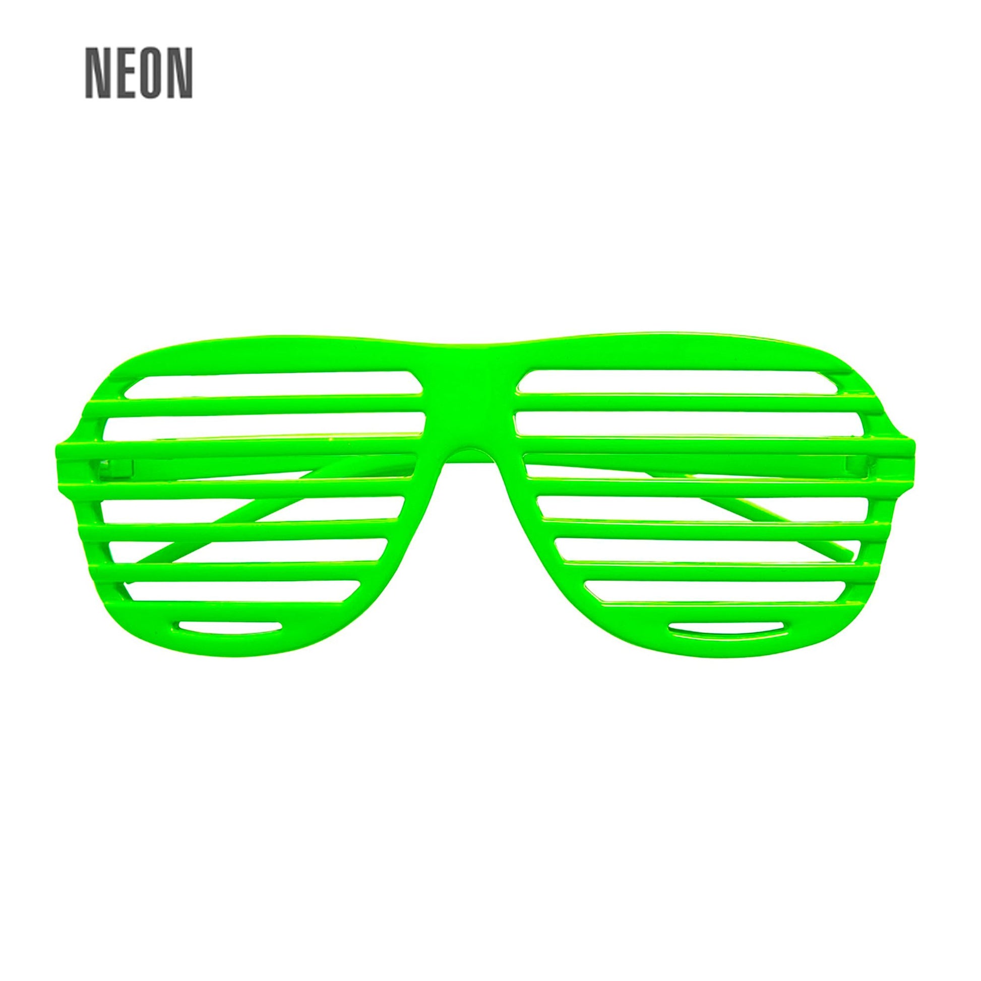 "NEON GRÜNE ATZENBRILLE" – Vorderansicht