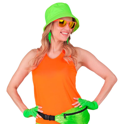 "NEON GRÜNE FINGERLOSE HANDSCHUHE" – Ansicht 5