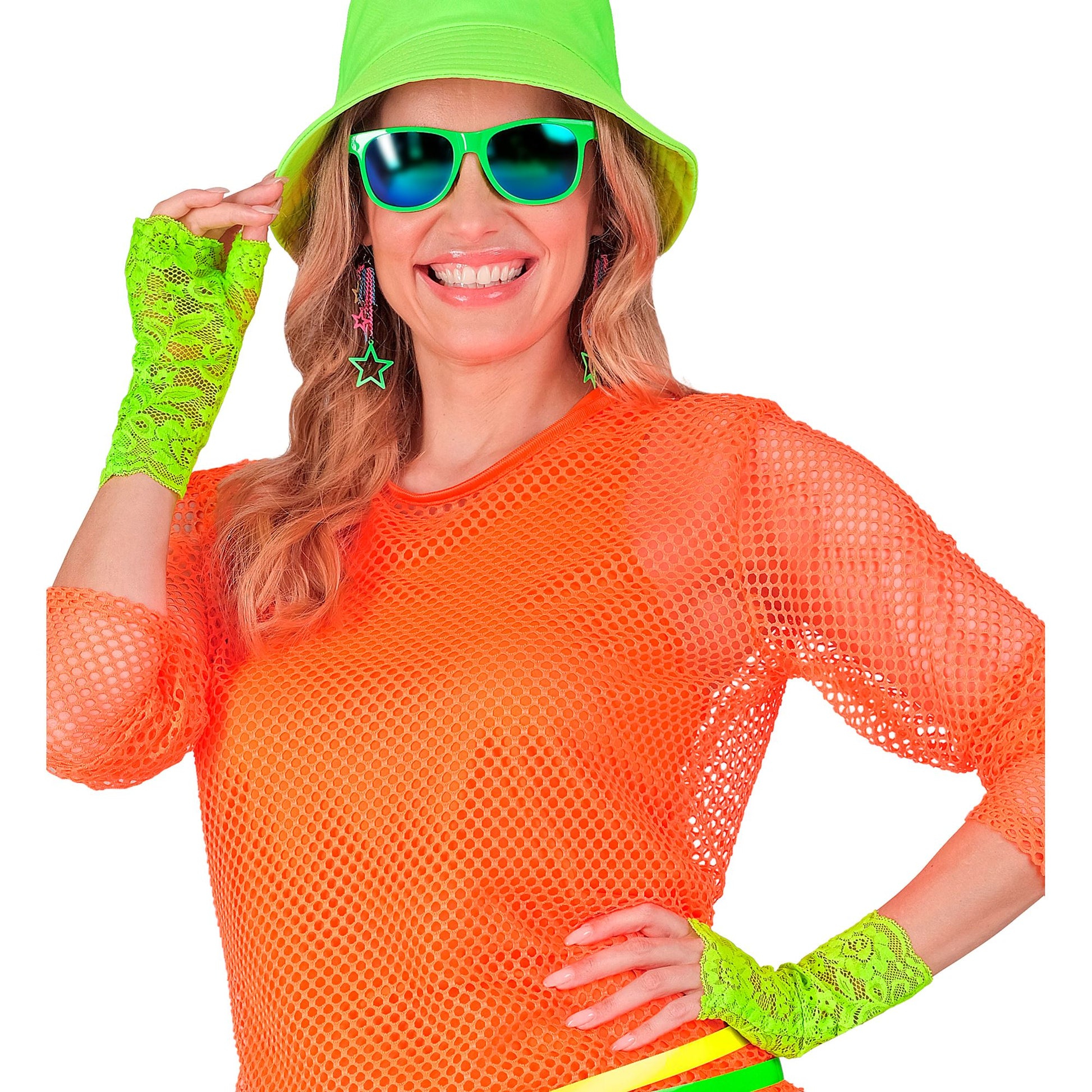 "NEON GRÜNE HANDSCHUHE AUS SPITZE" – Ansicht 4