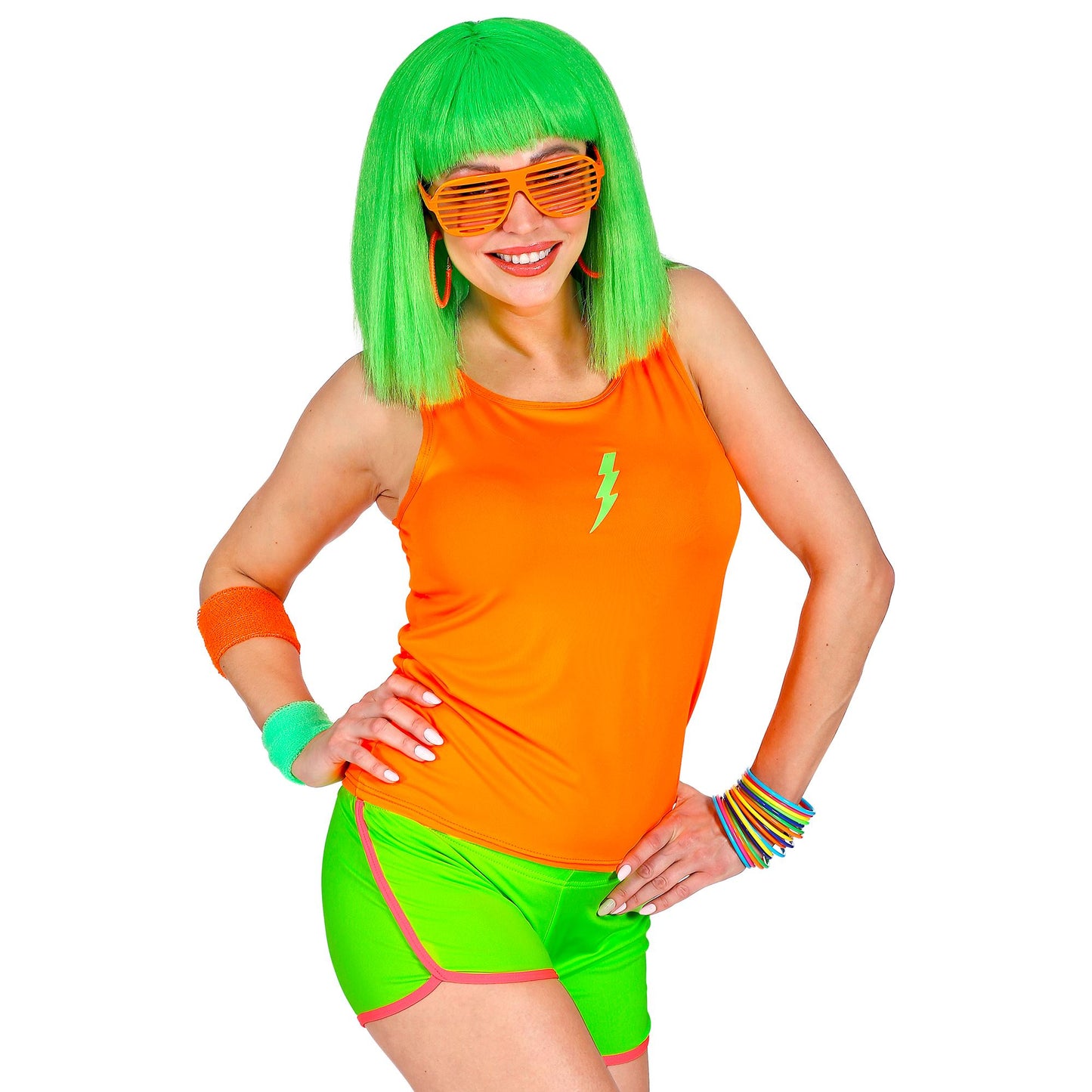 "NEON GRÜNE HOT PANTS" – Detailansicht