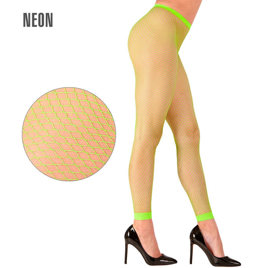 "NEON GRÜNE NETZ LEGGINGS" – Vorderansicht