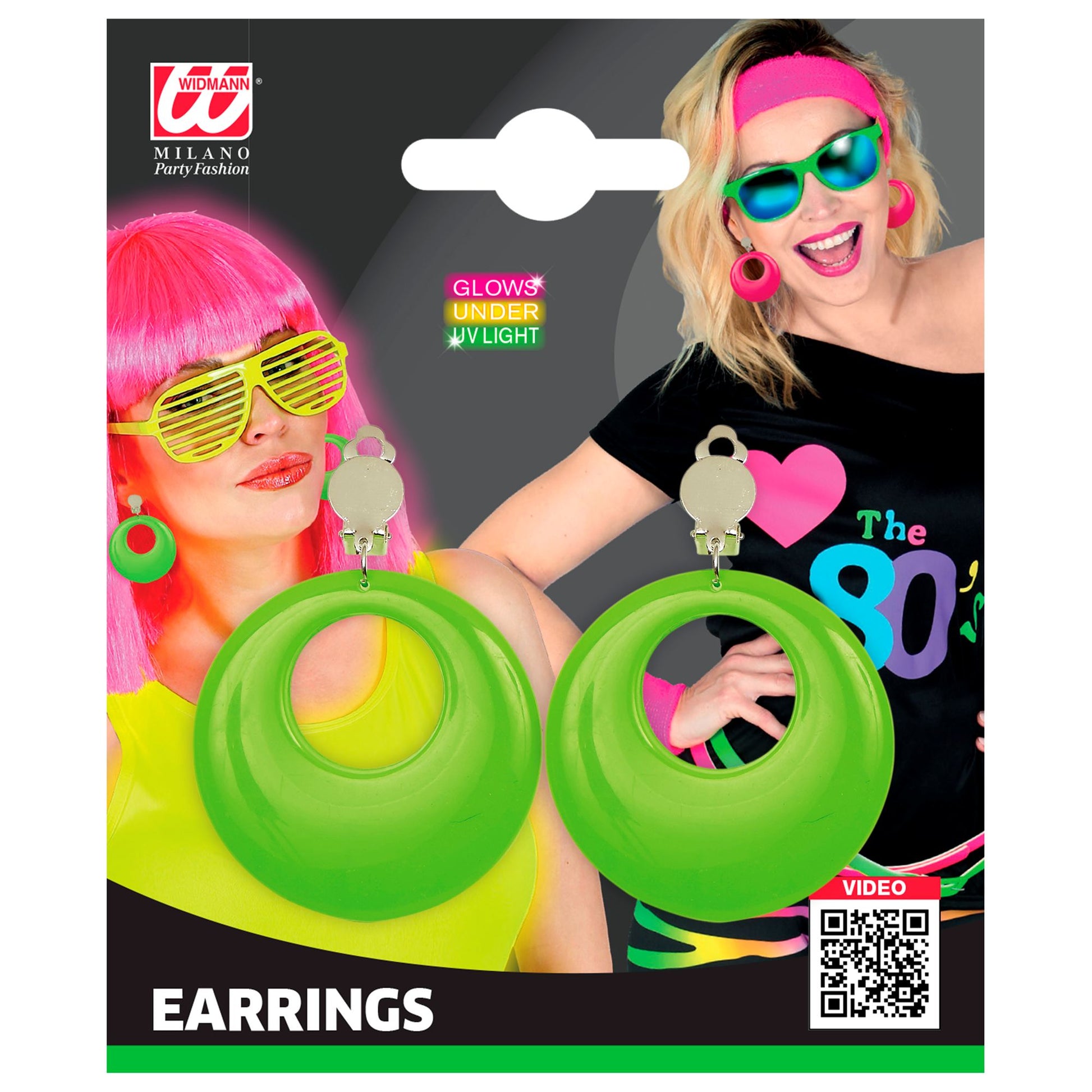 "NEON GRÜNE OHRRINGE" – Ansicht 3