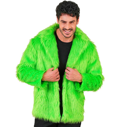 "NEON GRÜNE PLÜSCHJACKE" – Ansicht 4