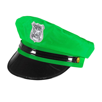 "NEON GRÜNE POLIZEIMÜTZE" – Vorderansicht