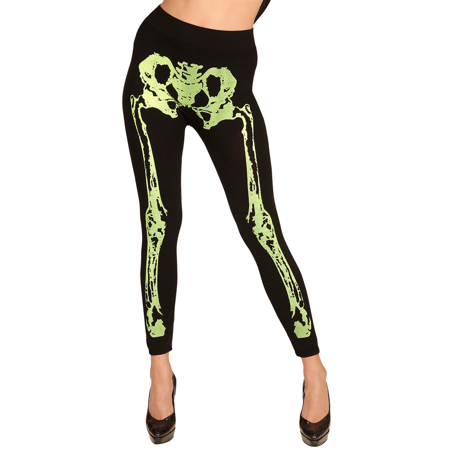 "NEON GRÜNE SKELETTLEGGINGS" 75 DEN – Ansicht 3