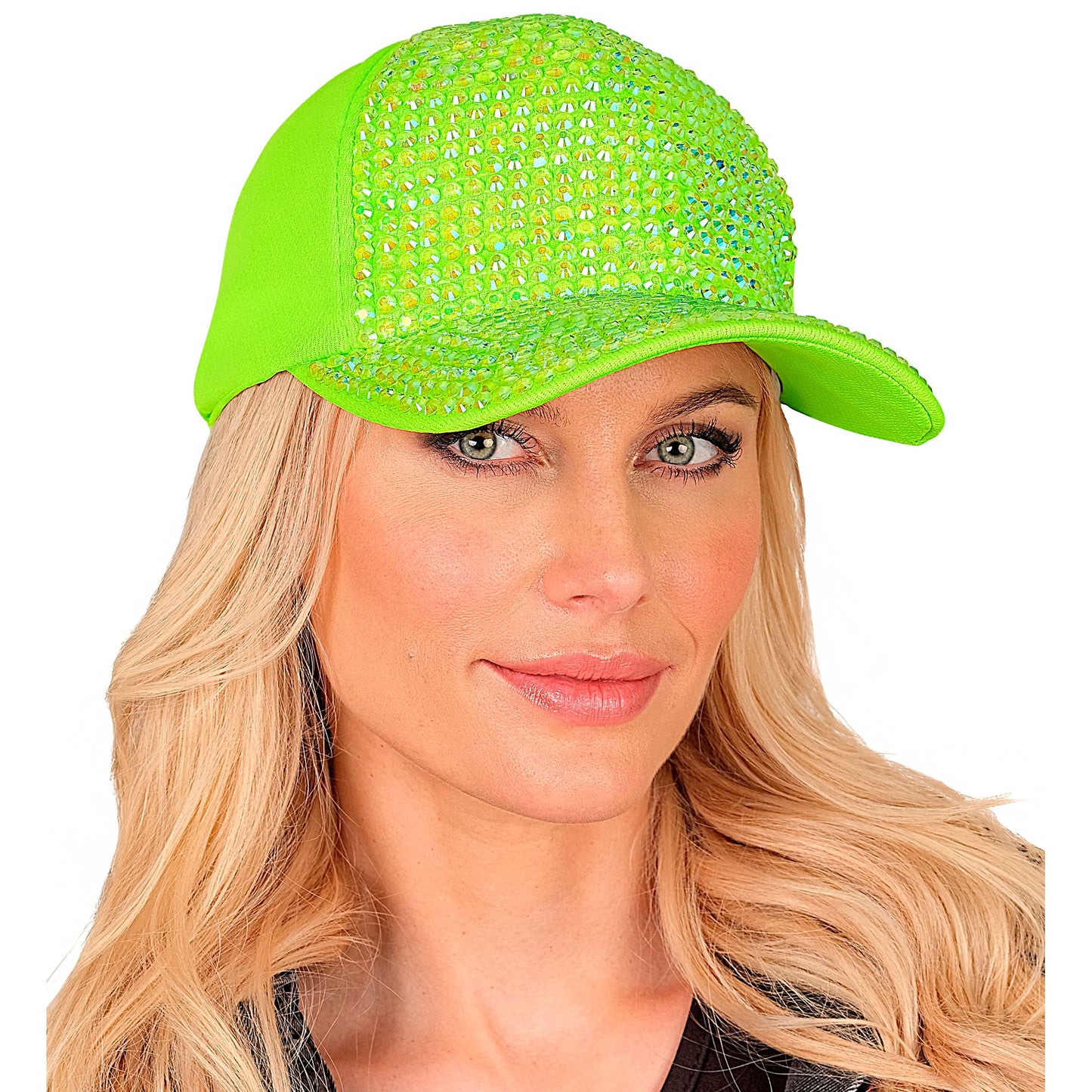 "NEON GRÜNE STRASS BASECAP" – Ansicht 5