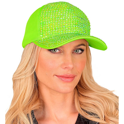 "NEON GRÜNE STRASS BASECAP" – Ansicht 5