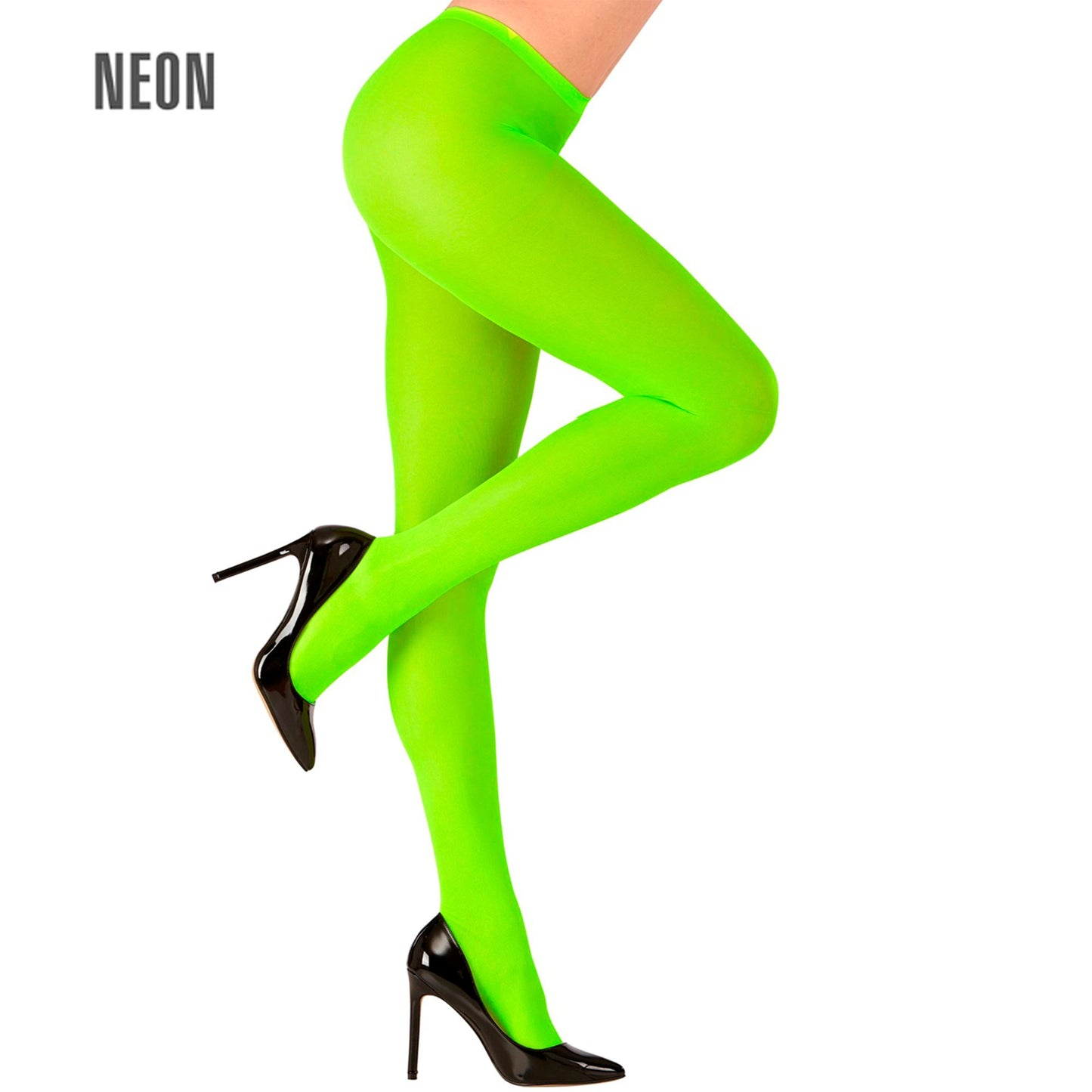 "NEON GRÜNE STRUMPFHOSE" 40 DEN – Vorderansicht