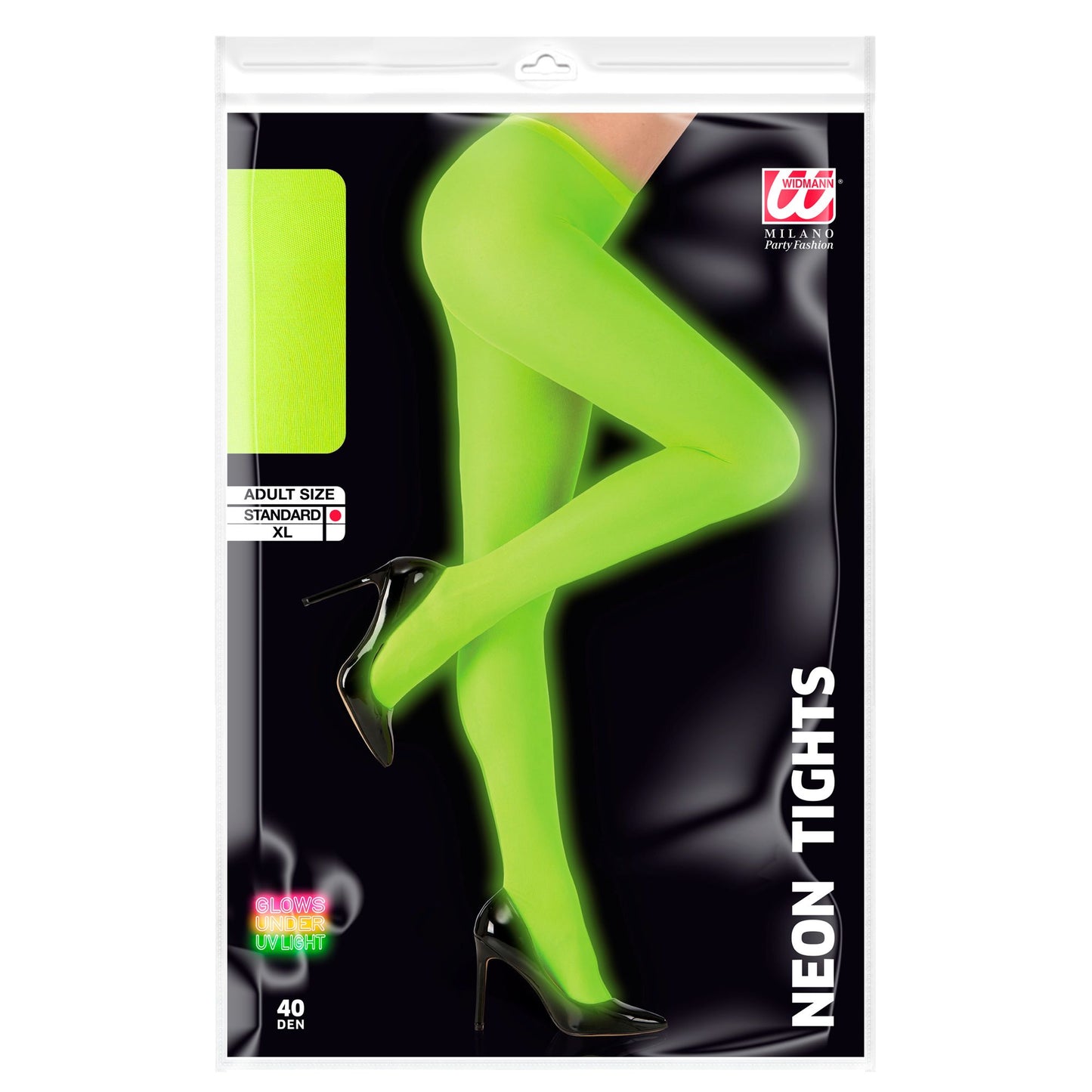 "NEON GRÜNE STRUMPFHOSE" 40 DEN – Ansicht 3