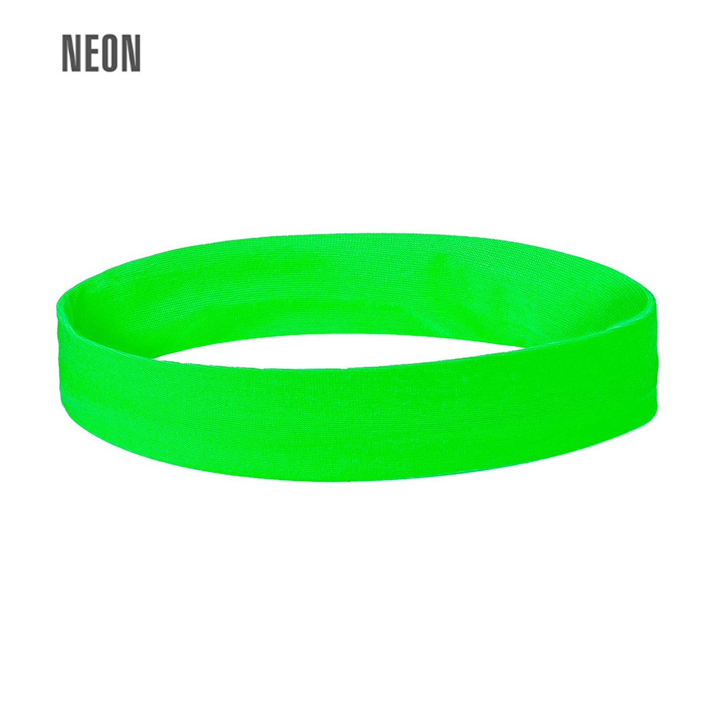 "NEON GRÜNES STIRNBAND" – Vorderansicht