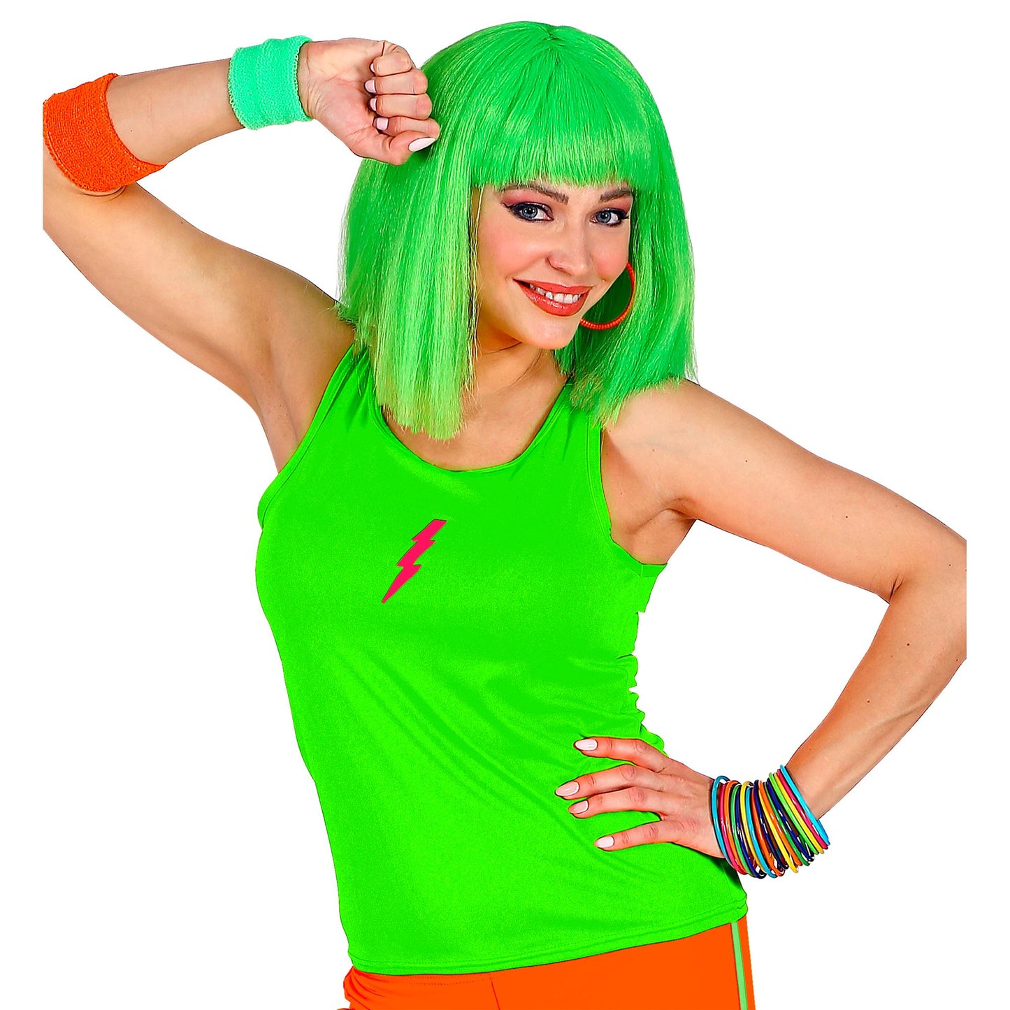 "NEON GRÜNES TANK TOP" – Vorderansicht
