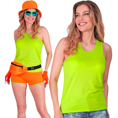 "NEON GRÜNES TANK TOP" – Vorderansicht