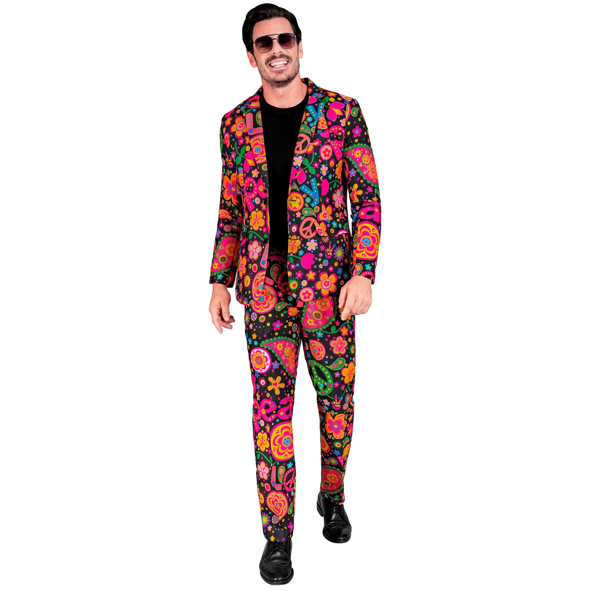 "NEON HIPPIE PARTY FASHION ANZUG" (Jackett, Hose) – Ansicht 3
