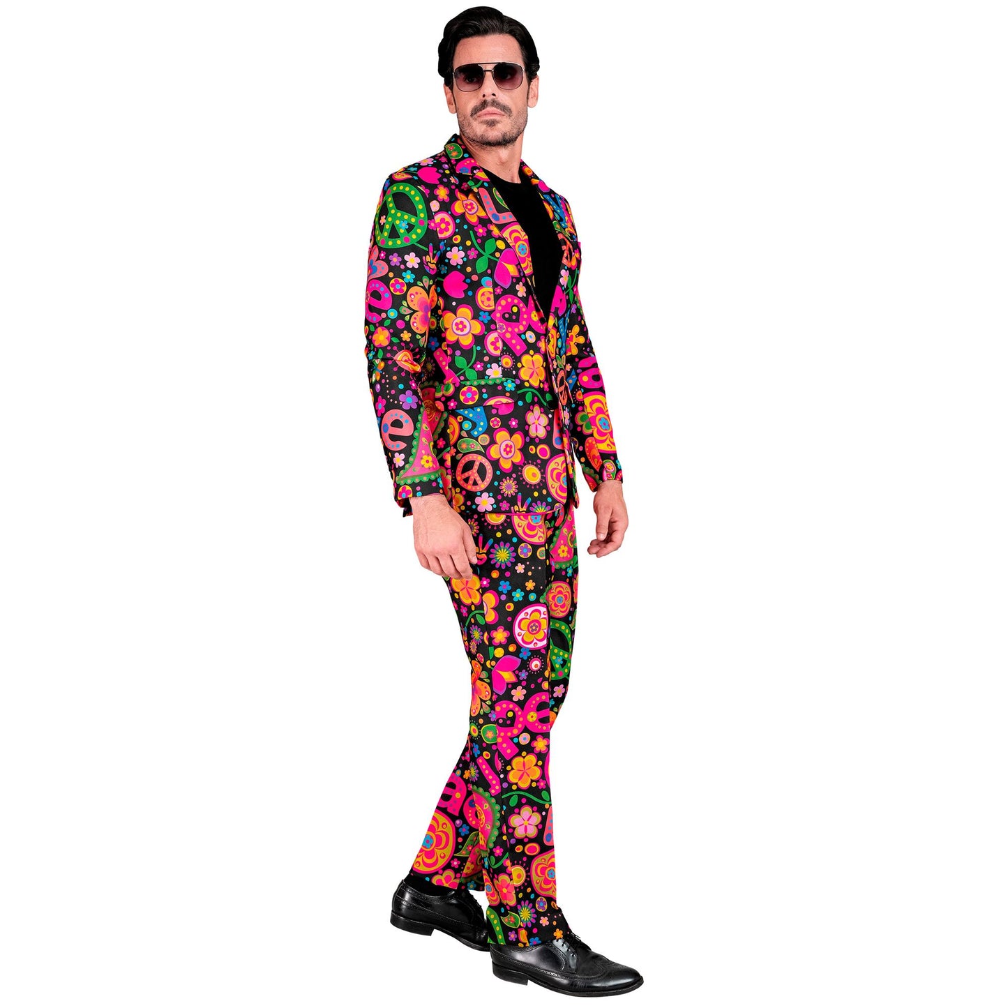 "NEON HIPPIE PARTY FASHION ANZUG" (Jackett, Hose) – Ansicht 4