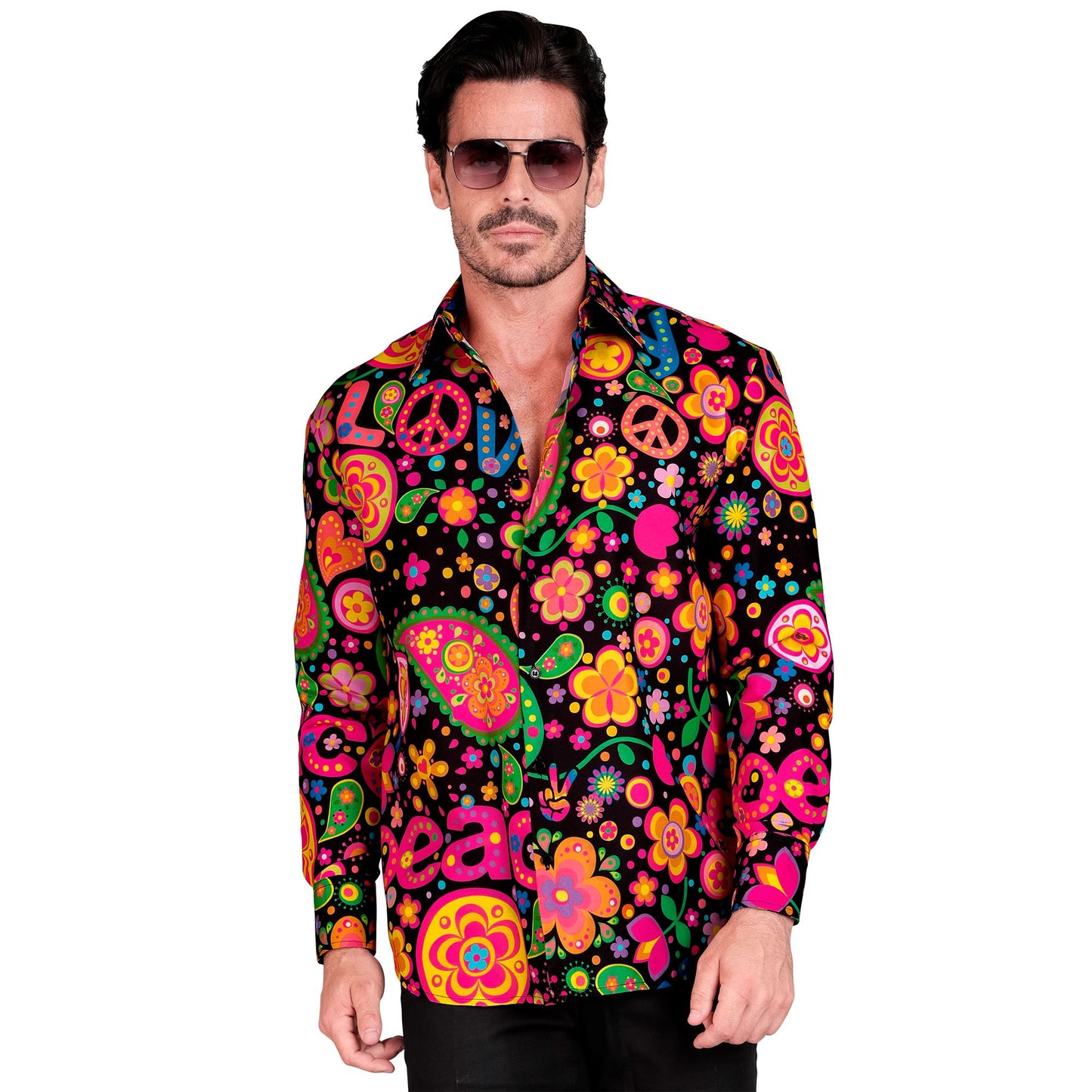"NEON HIPPIE PARTY FASHION HEMD" (Hemd) – Ansicht 3