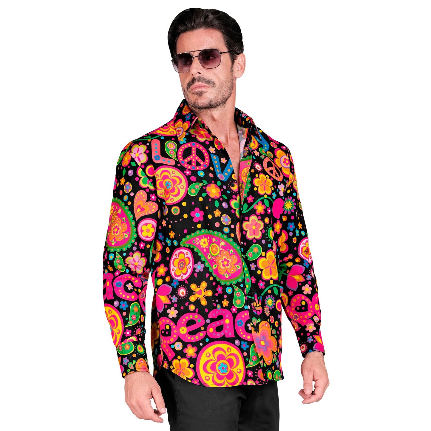 "NEON HIPPIE PARTY FASHION HEMD" (Hemd) – Ansicht 4