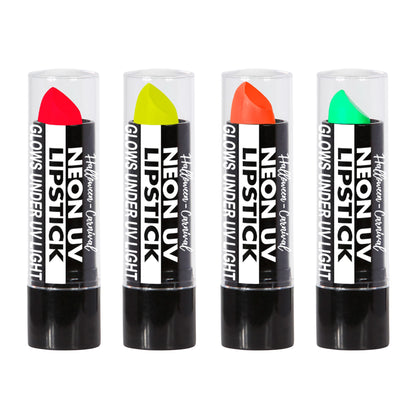 "NEON LIPPENSTIFT" 6 ml in Displaybox - (6 x neon pink, neon gelb, neon grün, neon orange) – Detailansicht