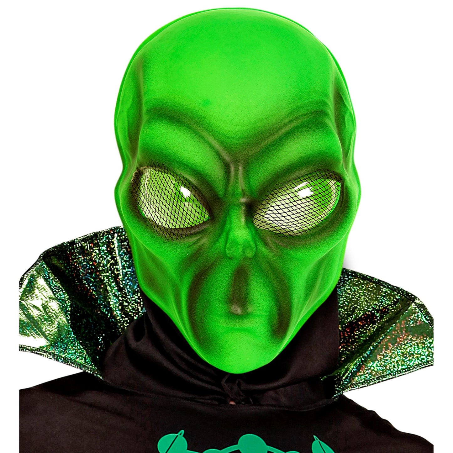 "NEON MASKE ALIEN AUS KUNSTSTOFF" – Ansicht 3