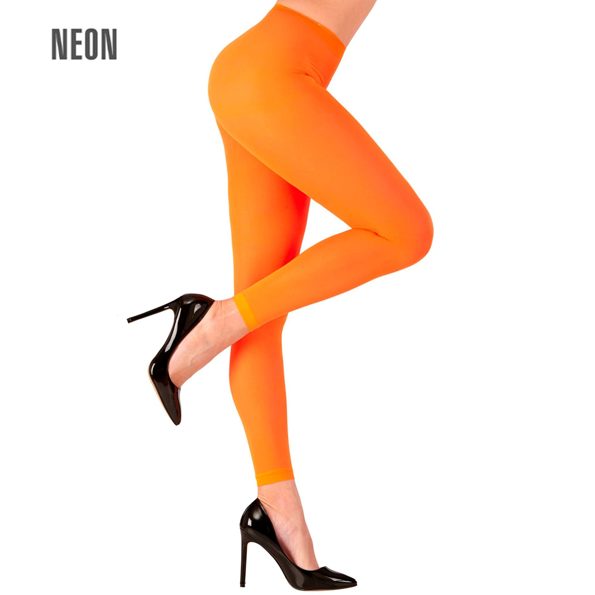 "NEON ORANGENE LEGGINGS" 70 DEN – Vorderansicht