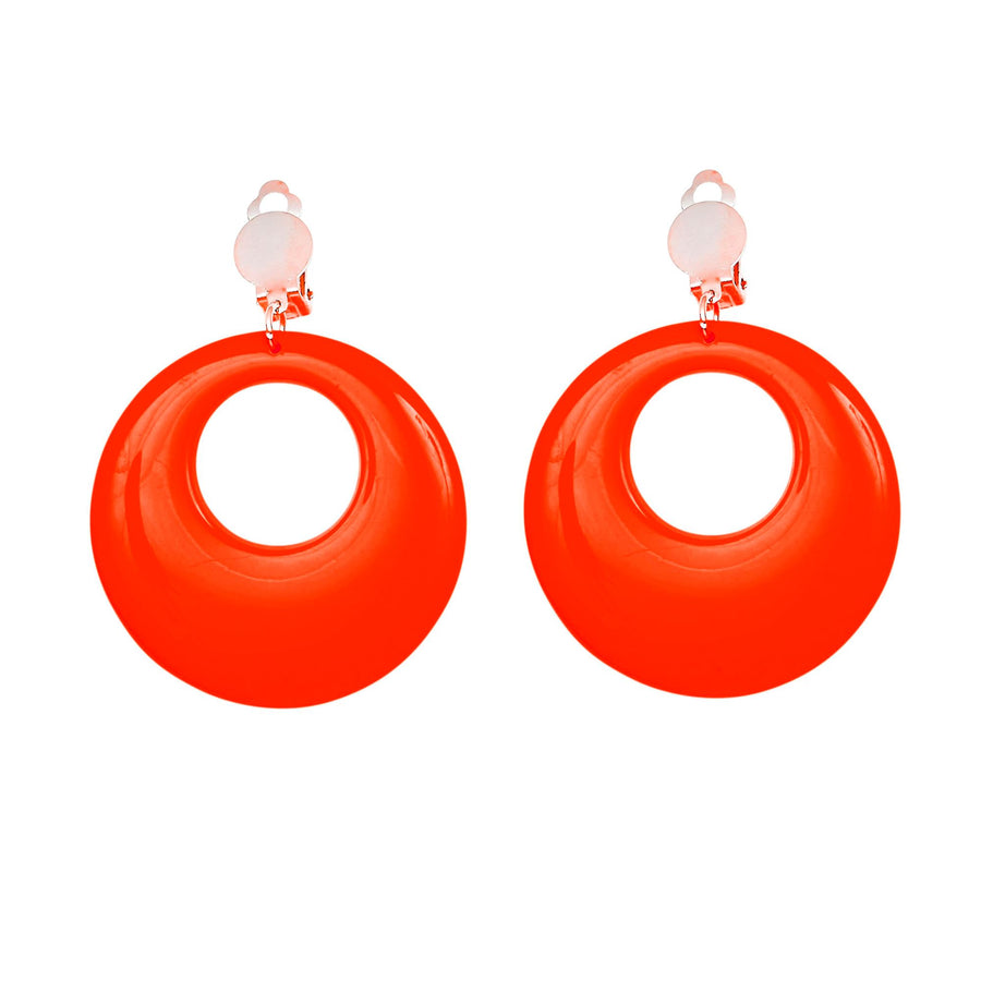 "NEON ORANGENE OHRRINGE" – Detailansicht