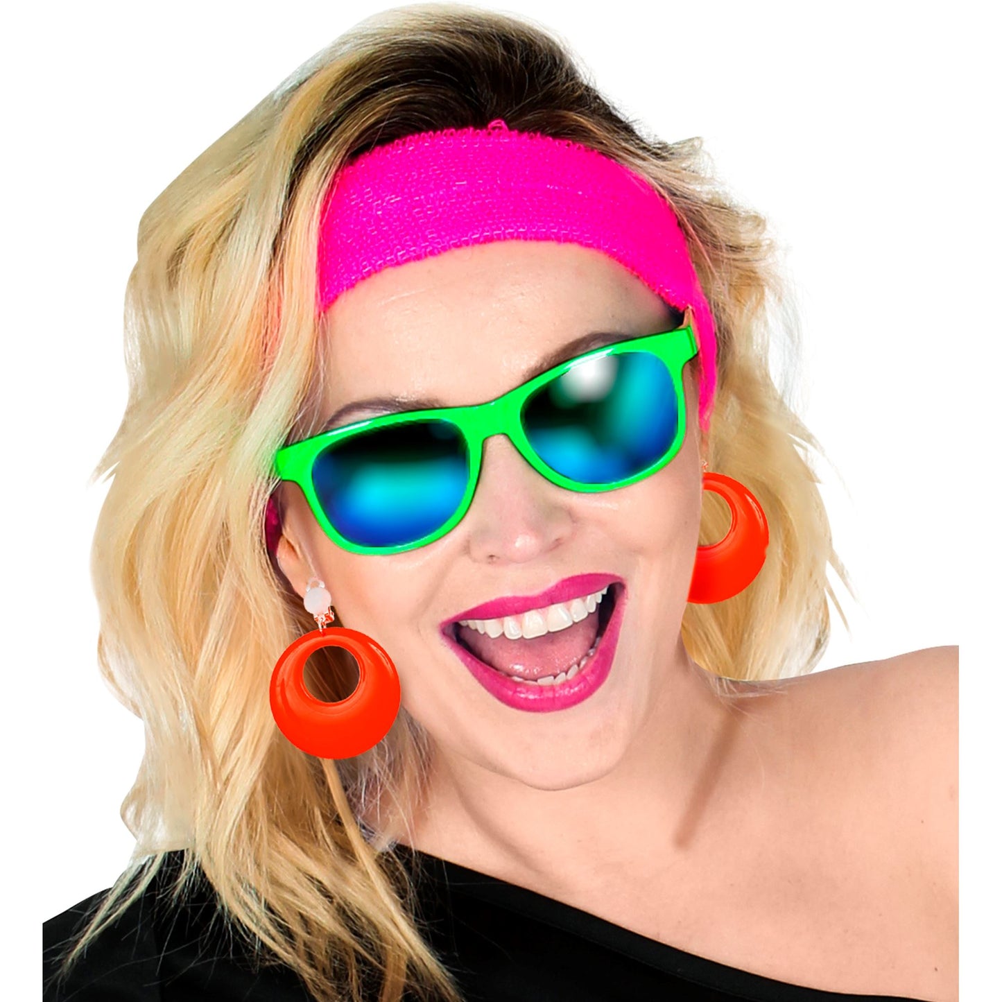 "NEON ORANGENE OHRRINGE" – Ansicht 4