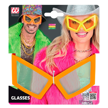 "NEON ORANGENE RIESENBRILLE" – Ansicht 3