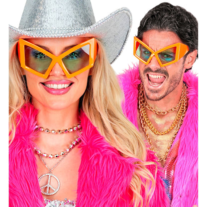 "NEON ORANGENE RIESENBRILLE" – Ansicht 4