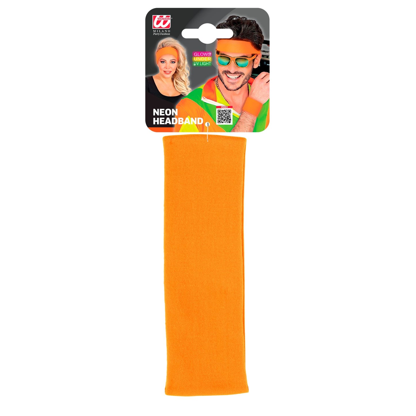 "NEON ORANGENES STIRNBAND" – Ansicht 3