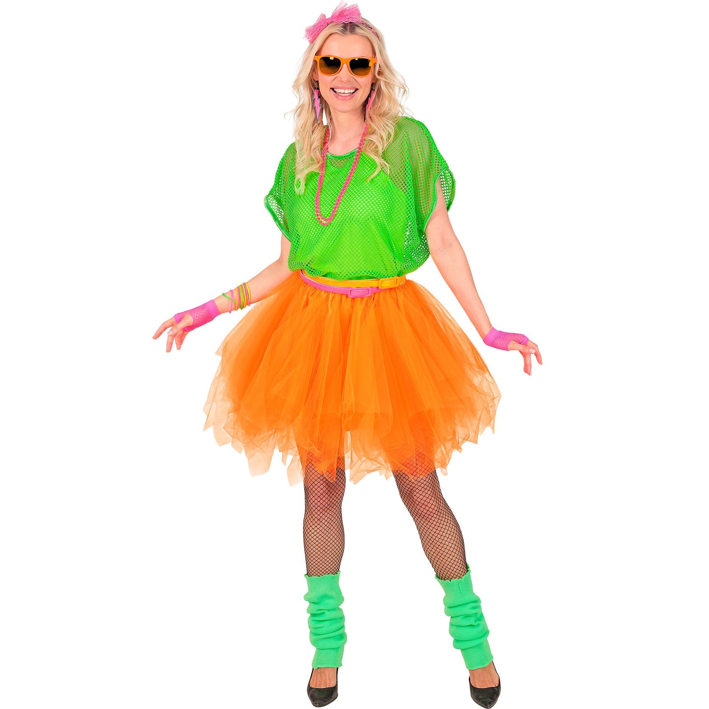 "NEON ORANGES TUTU" mit Innentasche für LED-Lichter – Ansicht 3