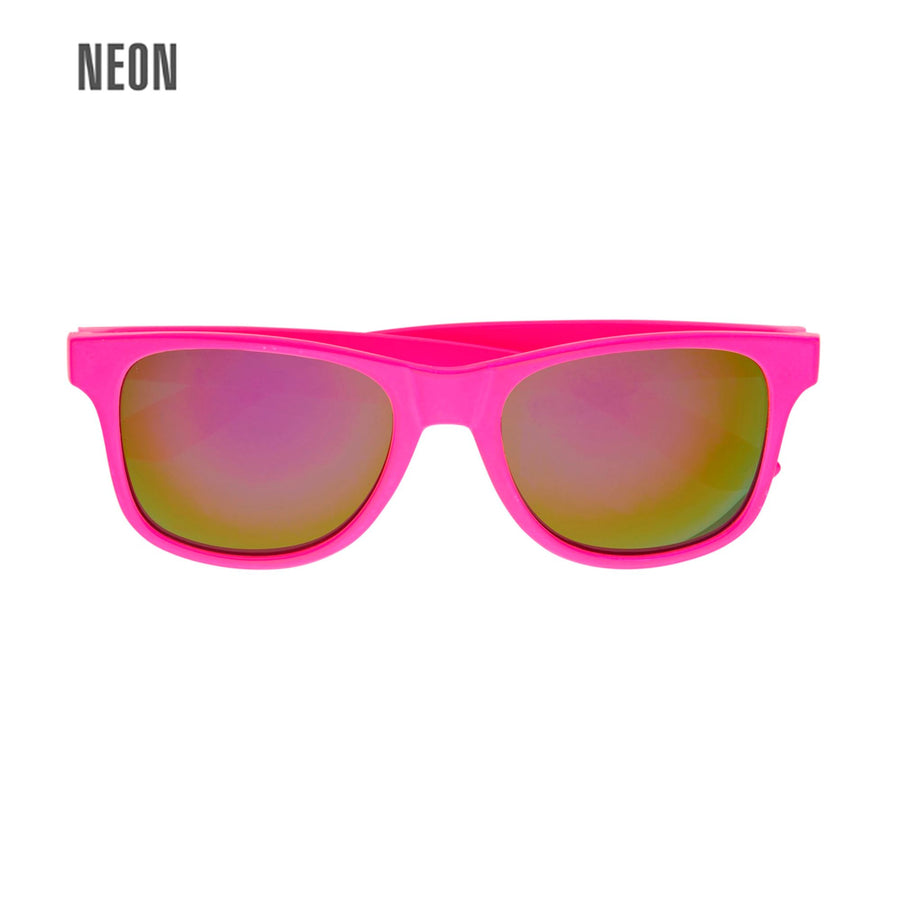 "NEON PINKE 80er JAHRE BRILLE MIT GLÄSERN REVO" – Vorderansicht
