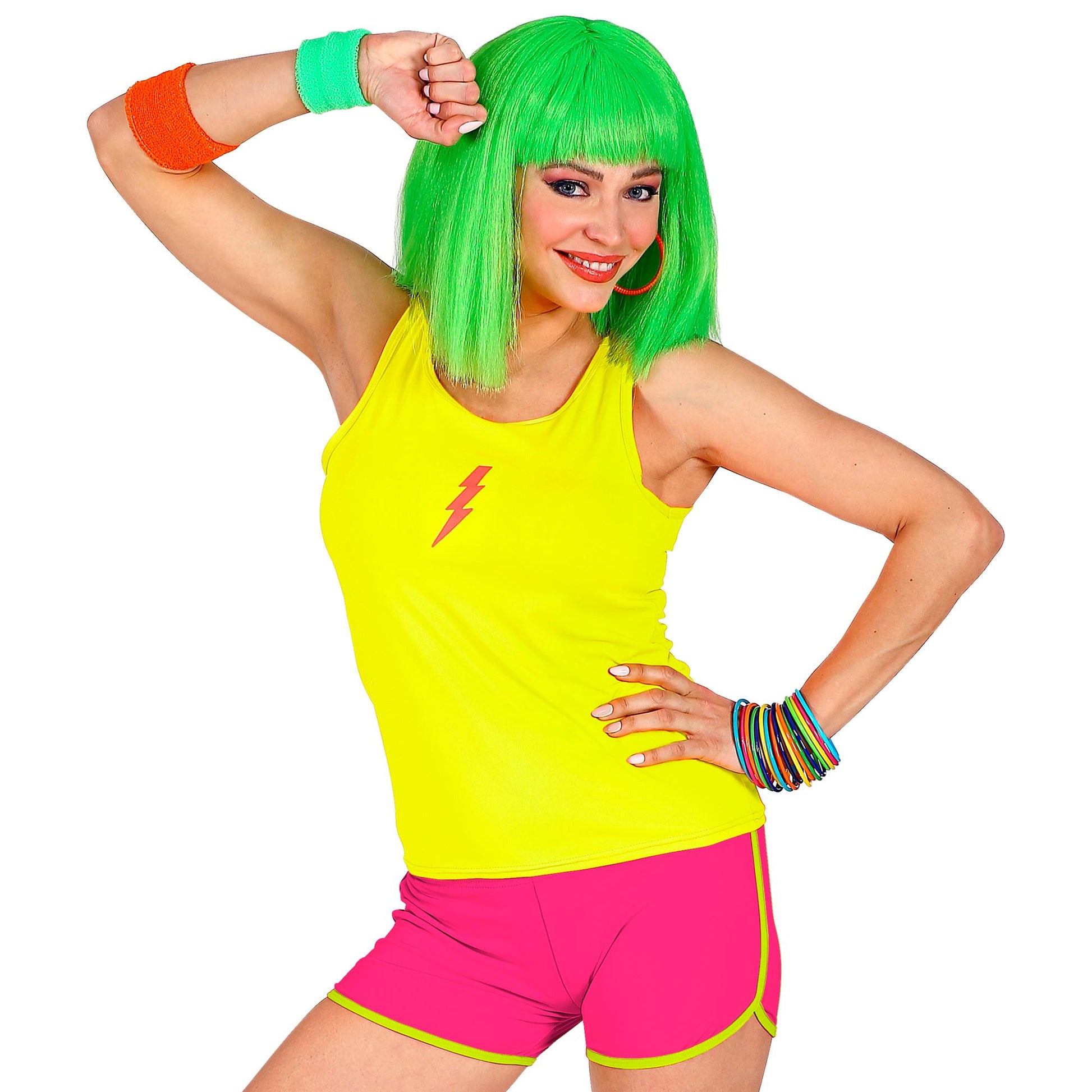 "NEON PINKE HOT PANTS" – Vorderansicht