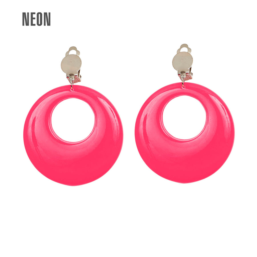 "NEON PINKE OHRRINGE" – Vorderansicht