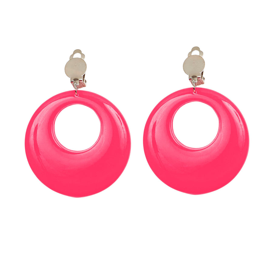 "NEON PINKE OHRRINGE" – Detailansicht