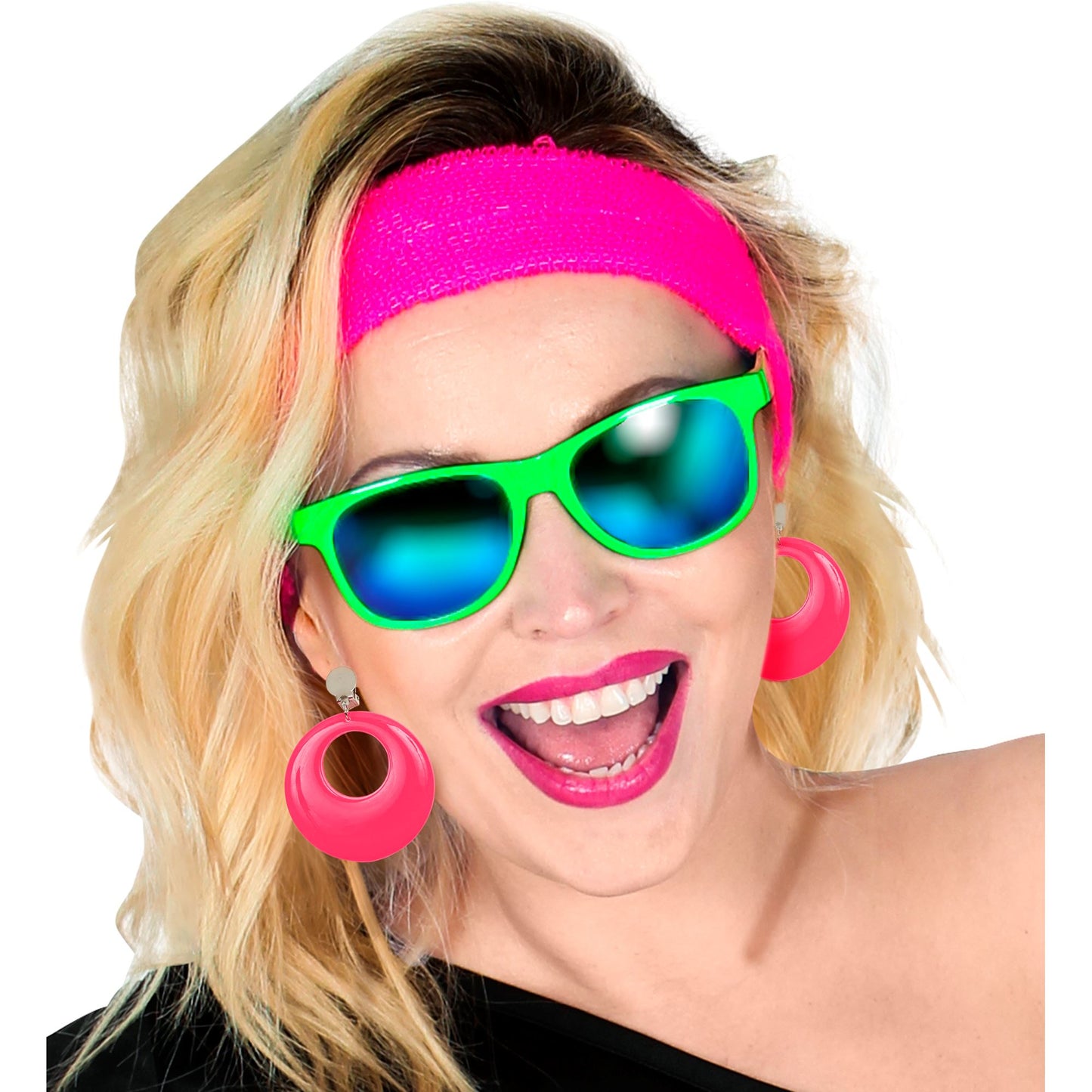 "NEON PINKE OHRRINGE" – Ansicht 4