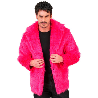 "NEON PINKE PLÜSCHJACKE" – Ansicht 4